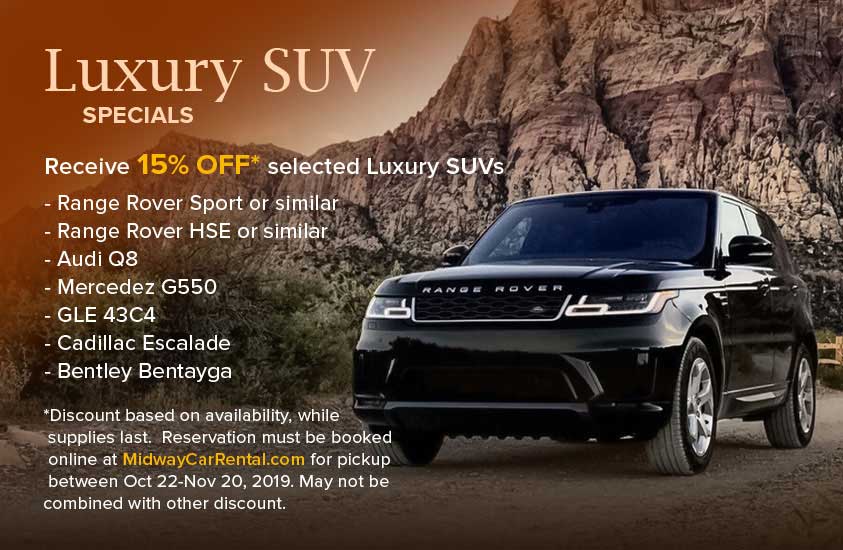 Midway Car Rental Los Angeles Exotic, Luxury, Standard Rentals